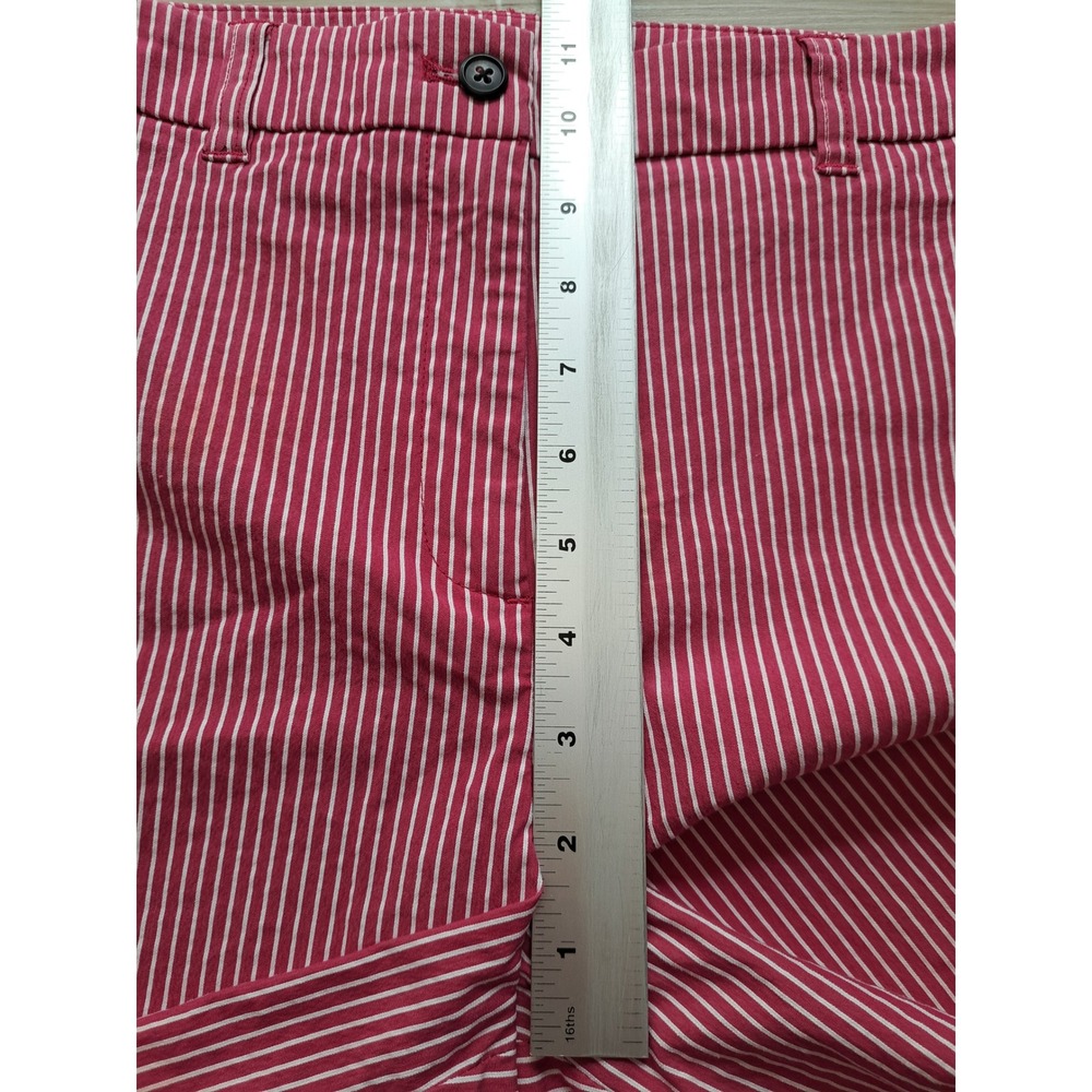 Anne Klein Pink White Pinstripe Stretch Shorts Womens Size 8 - Picture 9 of 9